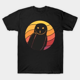 Owl Vintage Retro Sunset T-Shirt